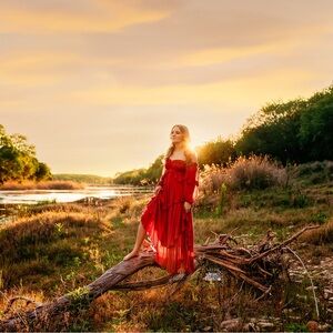 Free People | Red Dress with Puff Sleeves | Spell & The Gypsy Collection